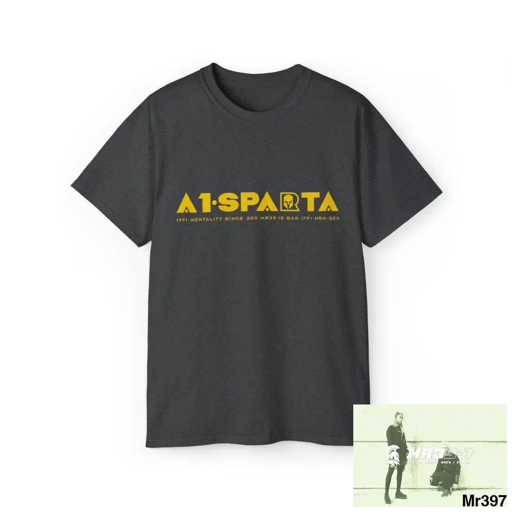 A1-Sparta Unisex Ultra Cotton Tee Dark Heather / S T-Shirt
