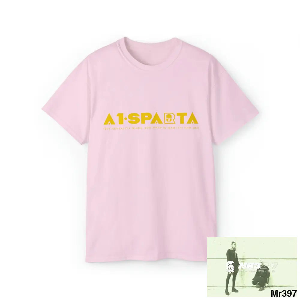 A1-Sparta Unisex Ultra Cotton Tee Light Pink / S T-Shirt
