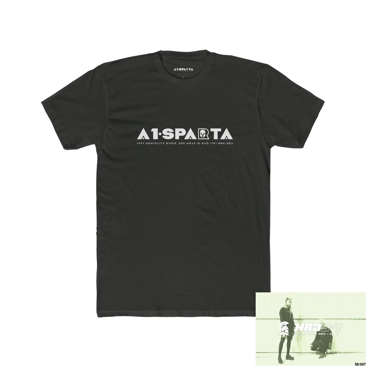 A1 Sparta White Choose Life Men’s Cotton Crew Tee Solid Heavy Metal / XS T-Shirt
