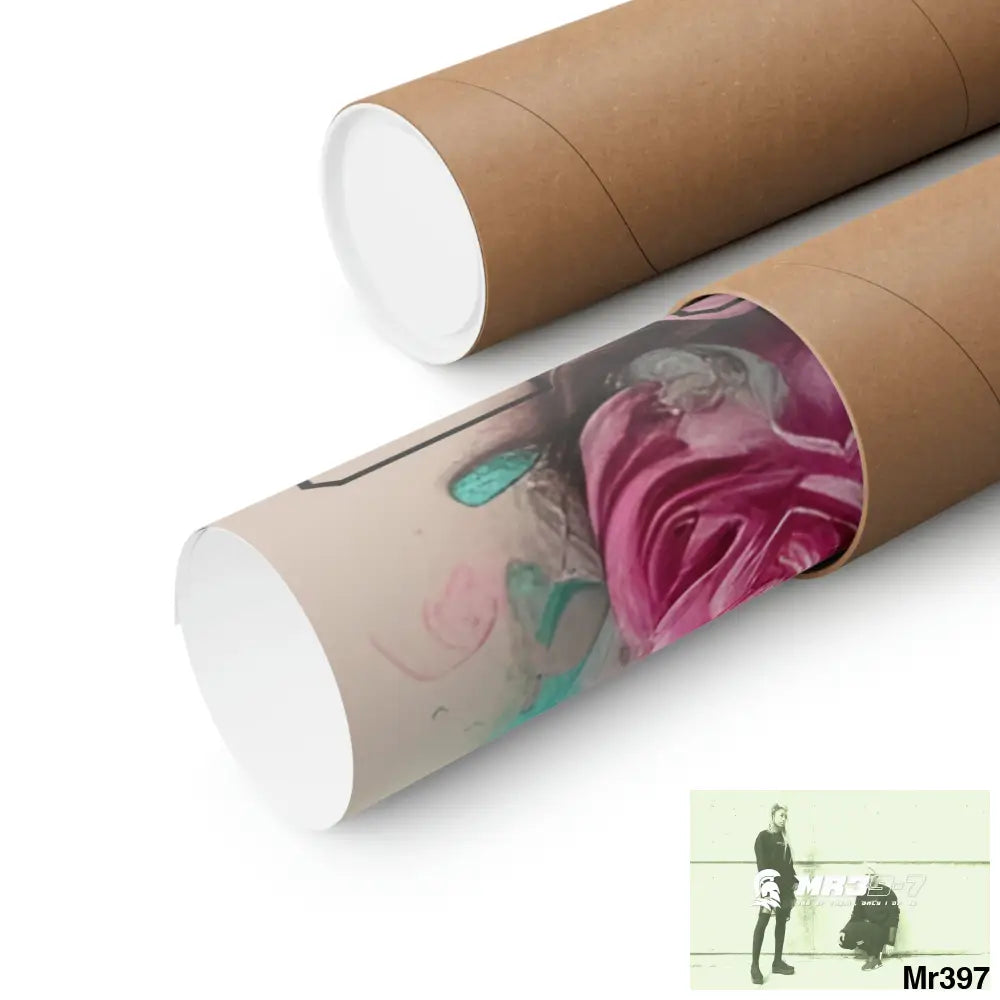 A1.Sparta with pink roses and guitar Matte Vertical Posters Poster