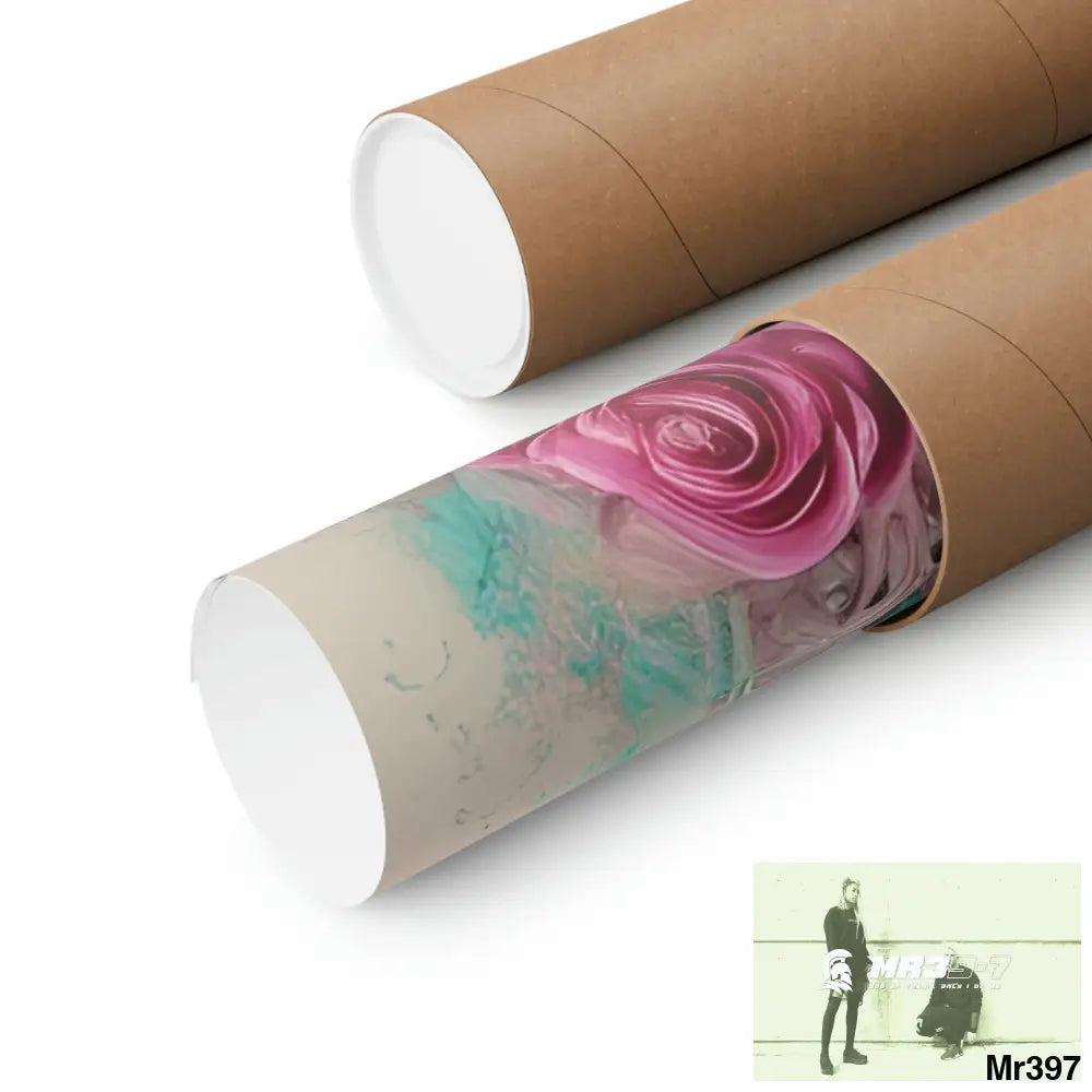 A1.Sparta with pink roses and guitar Matte Vertical Posters Poster