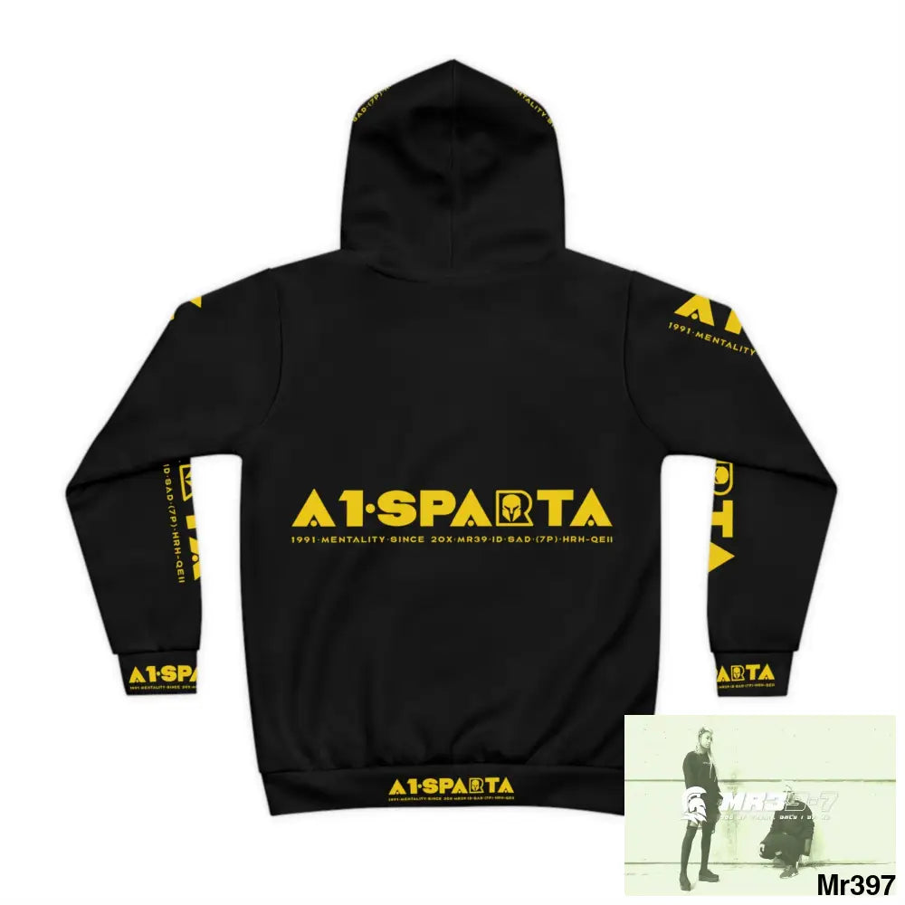 A1.Sparta with Tactical inside hood A1 Who dares Wins Mentality -. Children’s Hoodie (AOP) All Over Prints