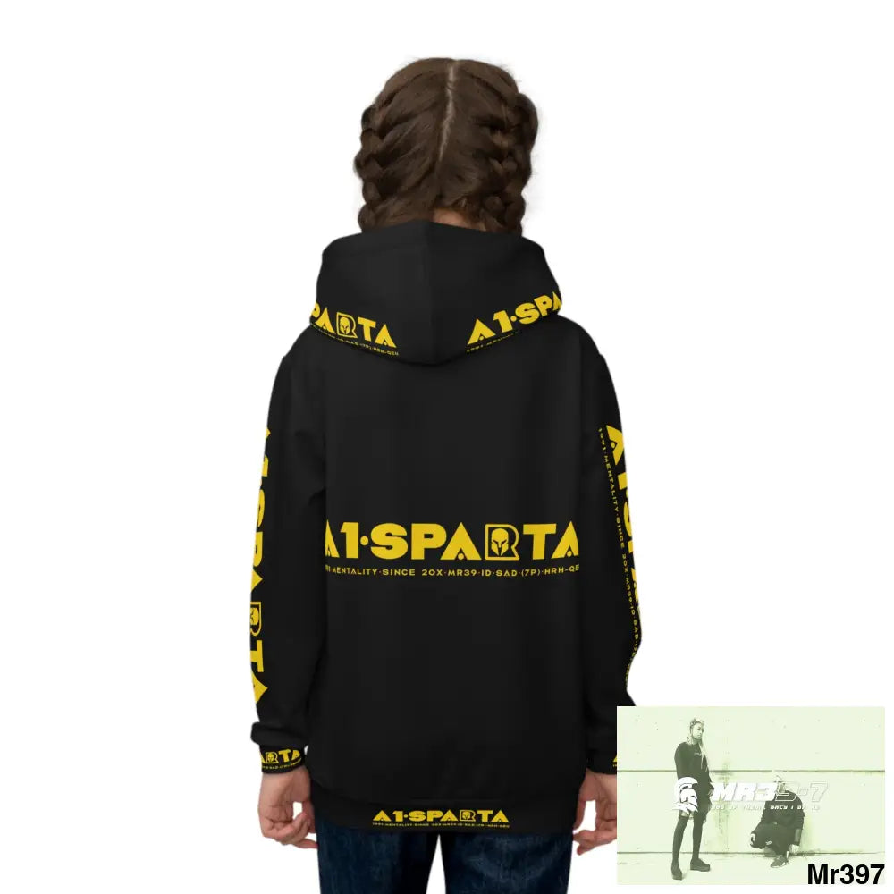 A1.Sparta with Tactical inside hood A1 Who dares Wins Mentality -. Children’s Hoodie (AOP) All Over Prints