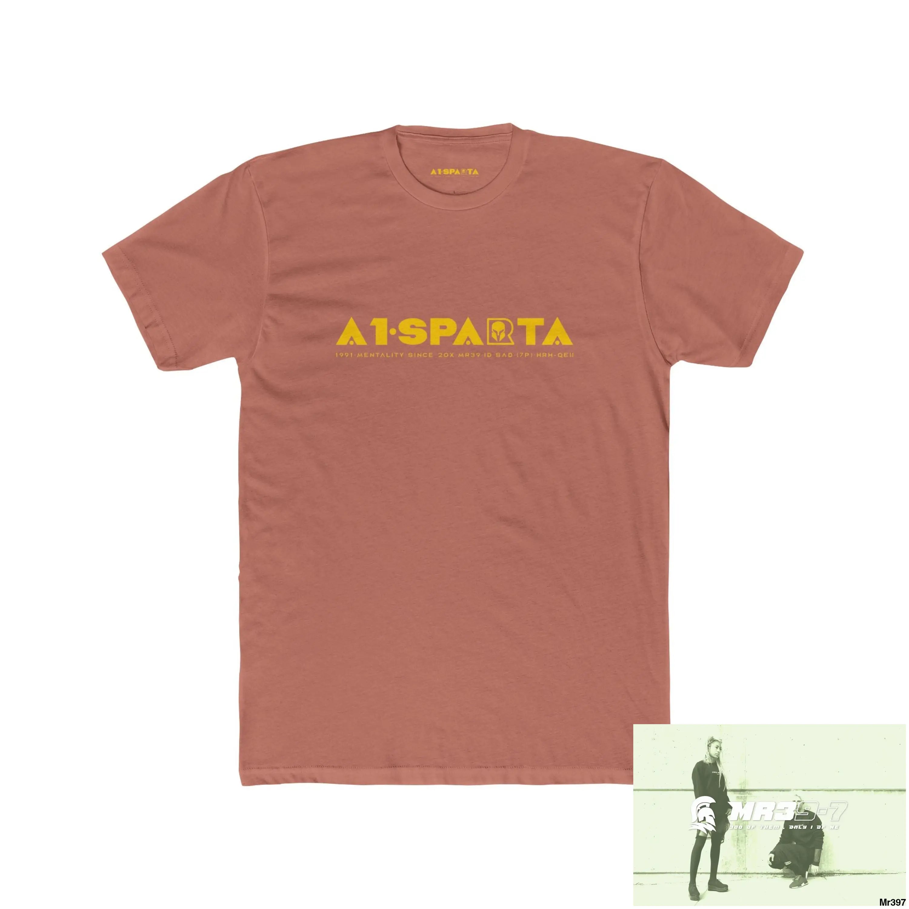 A1 Sparta Yellow Choose Life Men’s Cotton Crew Tee Solid Desert Pink / S T-Shirt