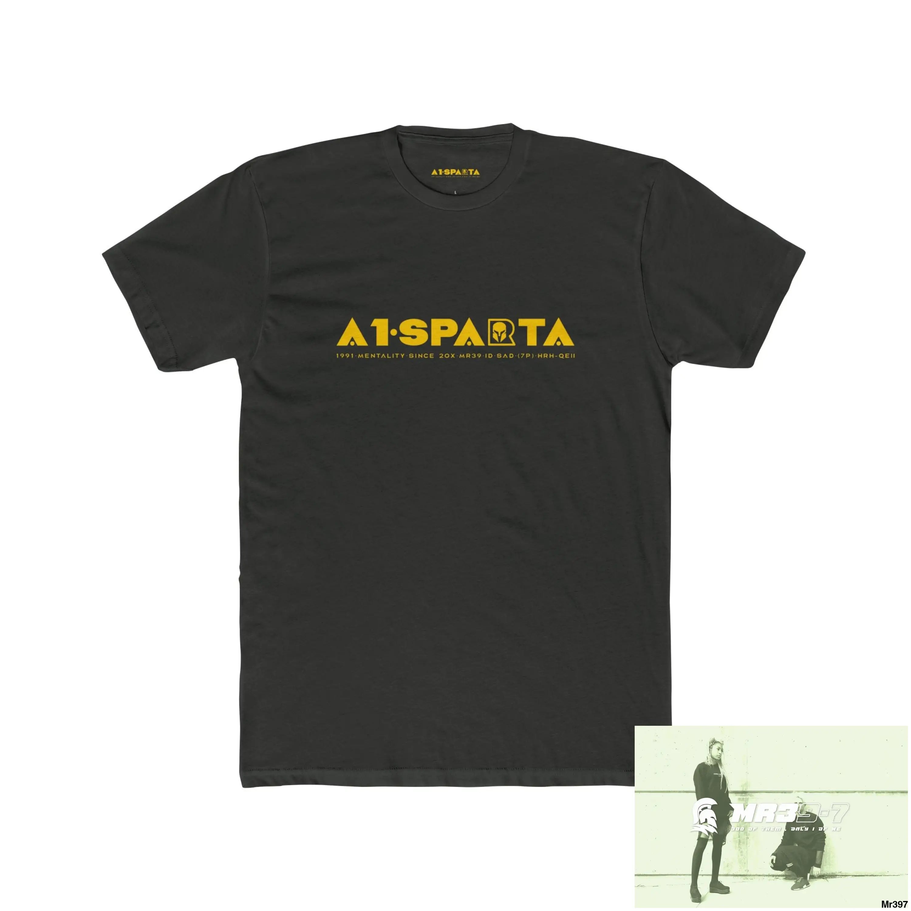 A1 Sparta Yellow Choose Life Men’s Cotton Crew Tee Solid Heavy Metal / XS T-Shirt