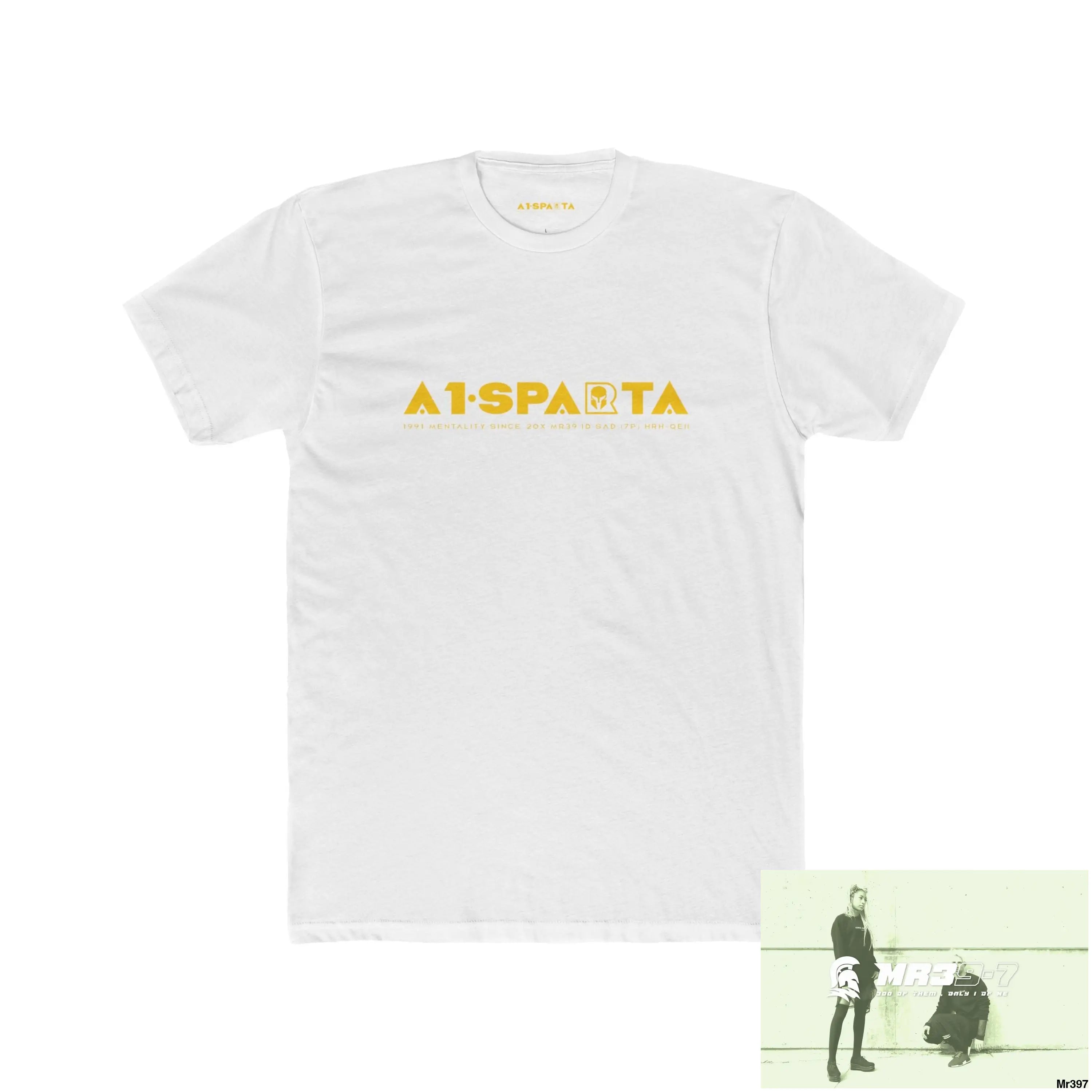 A1 Sparta Yellow Choose Life Men’s Cotton Crew Tee Solid White / XS T-Shirt