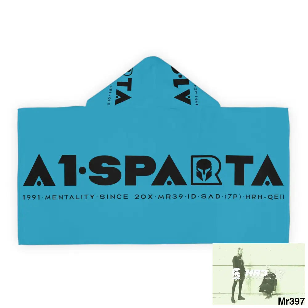 A1•Sparta Youth Hooded Towel 24’’ × 48’’ All Over Prints