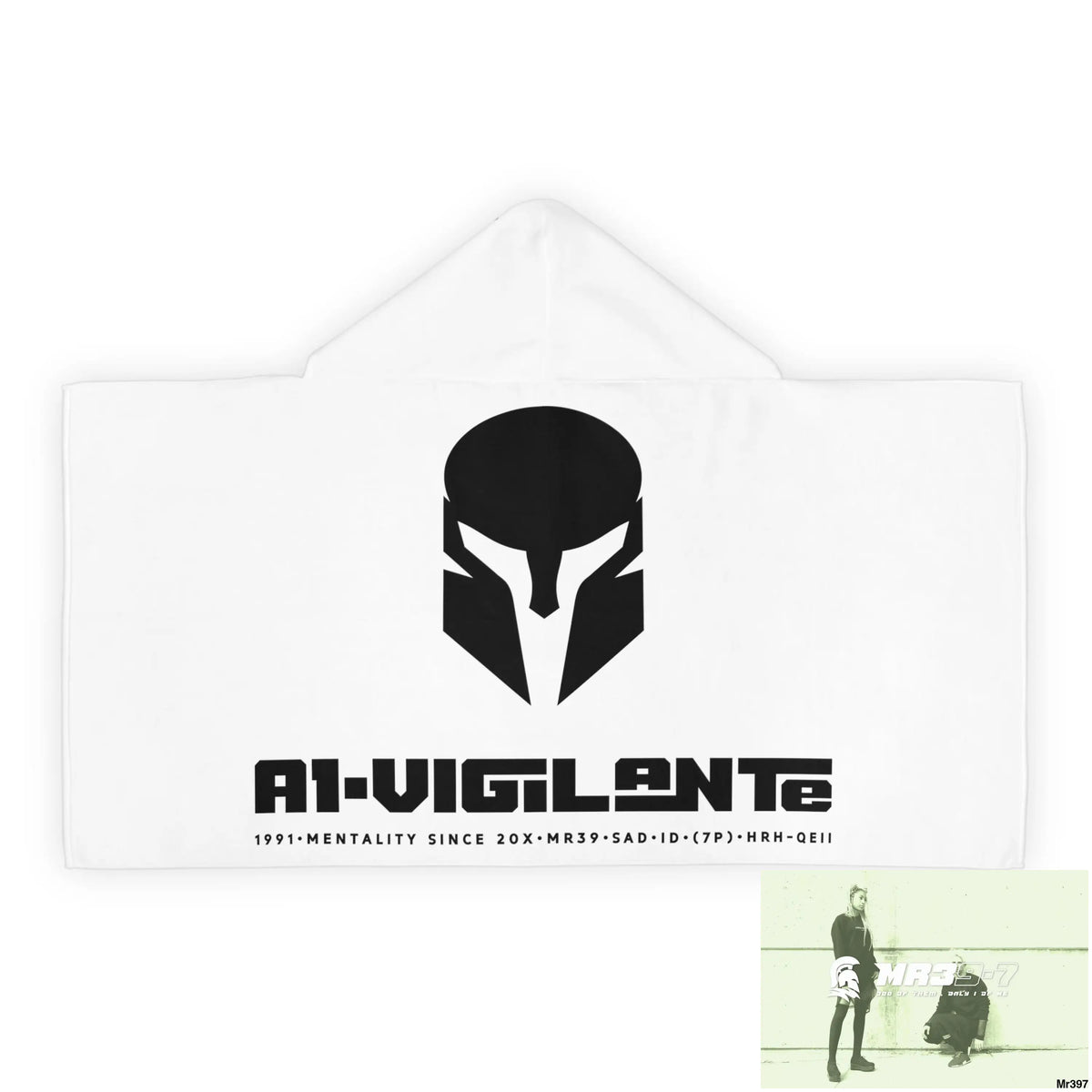 A1•Sparta Youth Hooded Towel 24’’ × 48’’ All Over Prints