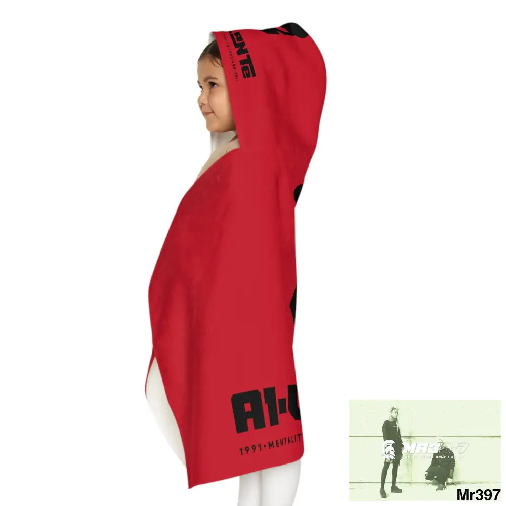 A1•Sparta Youth Hooded Towel 24’’ × 48’’ All Over Prints