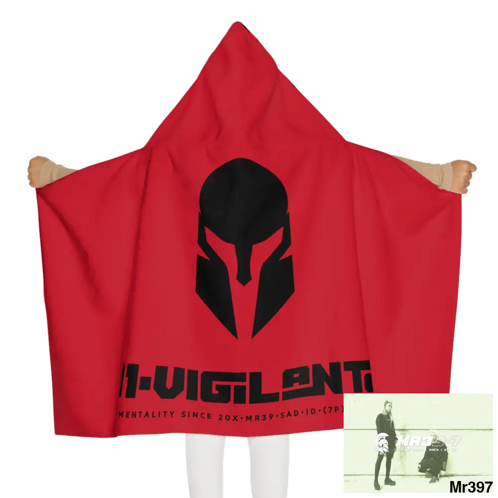 A1•Sparta Youth Hooded Towel 24’’ × 48’’ All Over Prints