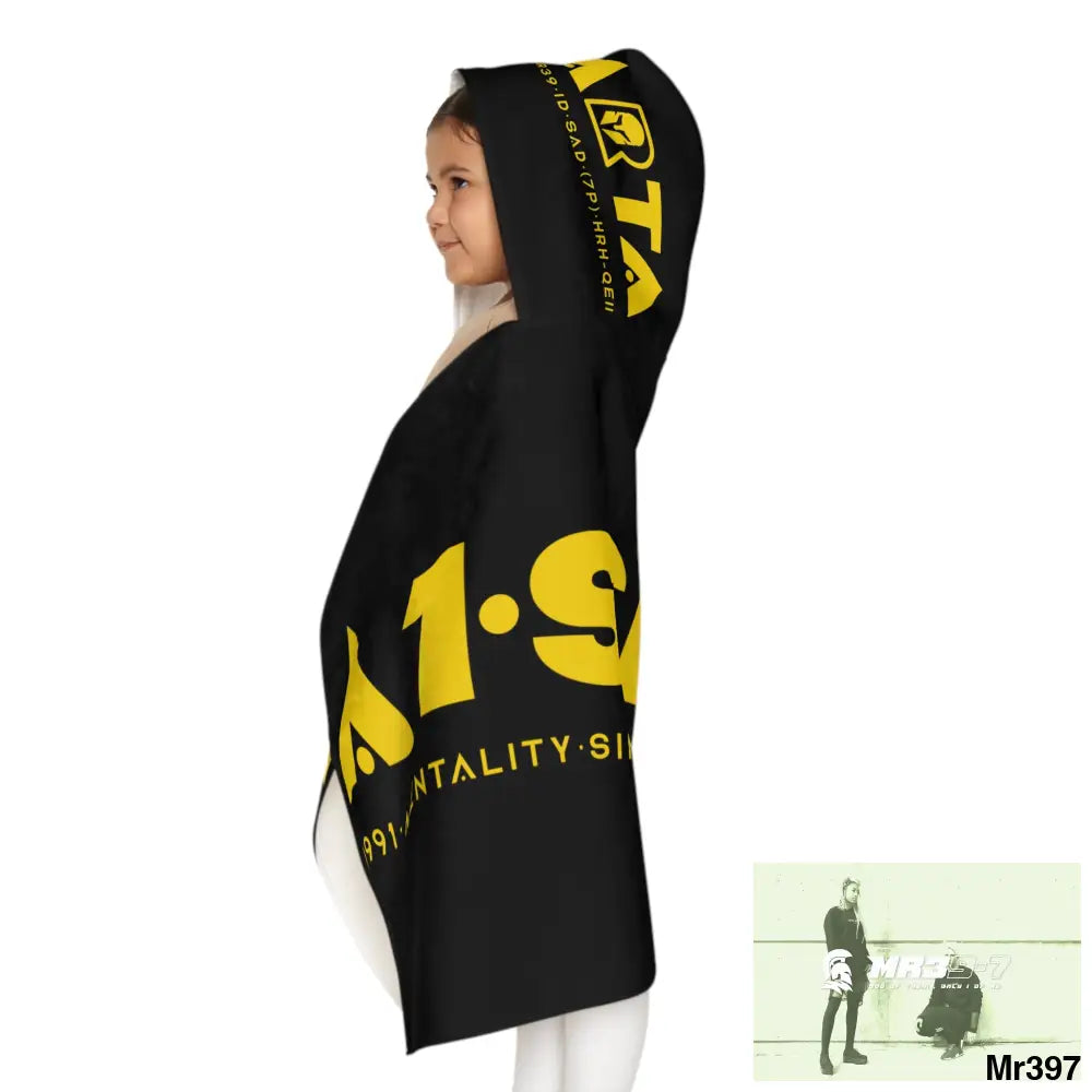 A1•Sparta Youth Hooded Towel 24’’ × 48’’ All Over Prints