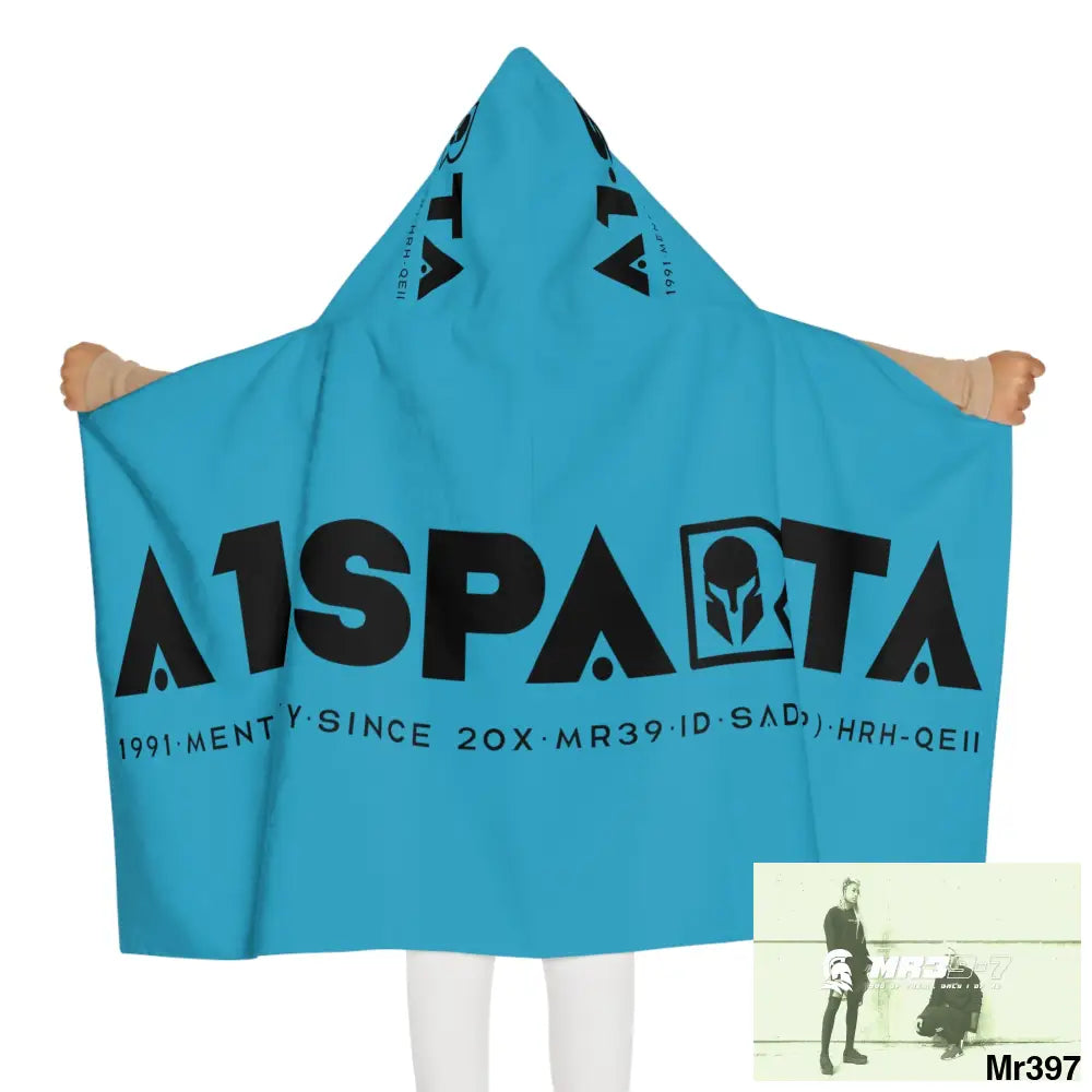 A1•Sparta Youth Hooded Towel 24’’ × 48’’ All Over Prints