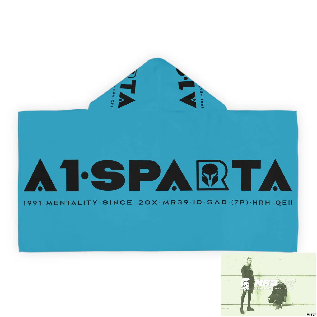 A1•Sparta Youth Hooded Towel 24’’ × 48’’ All Over Prints