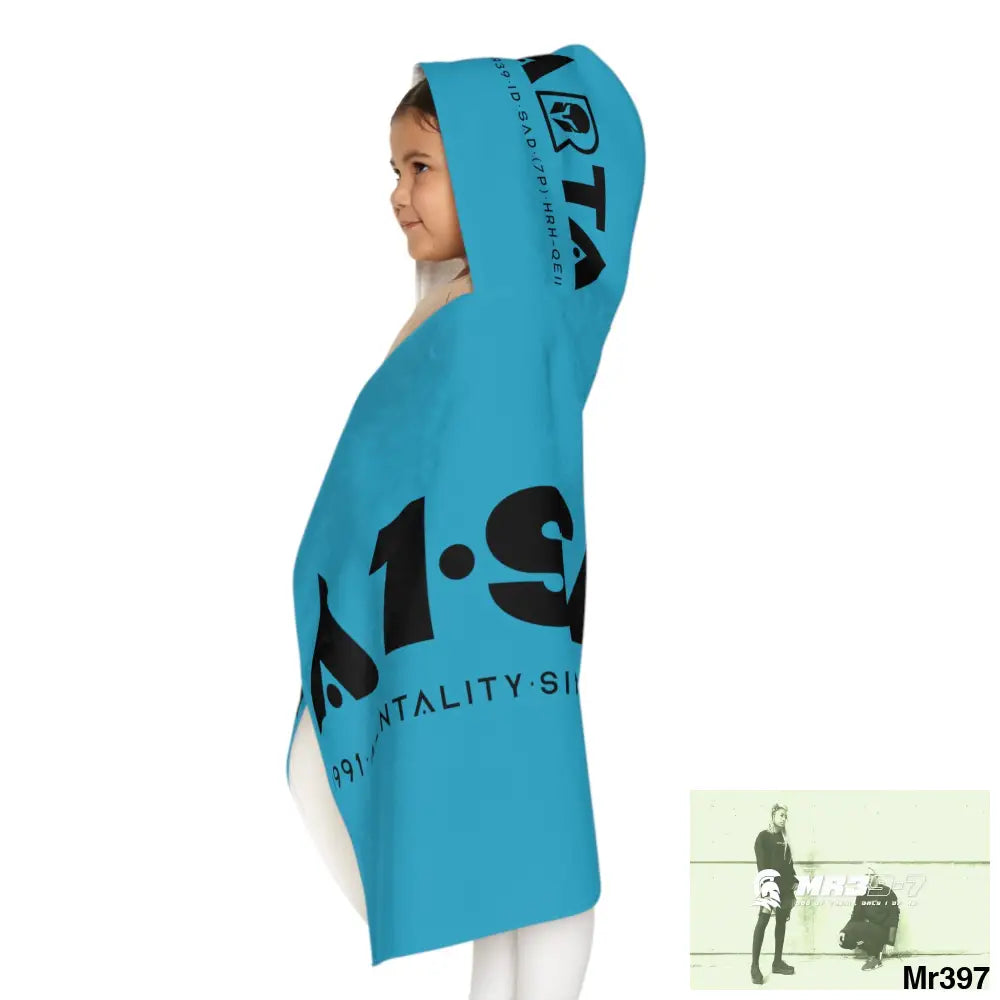 A1•Sparta Youth Hooded Towel 24’’ × 48’’ All Over Prints