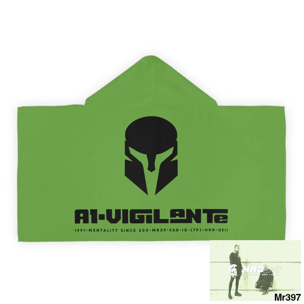 A1•Sparta Youth Hooded Towel 24’’ × 48’’ All Over Prints