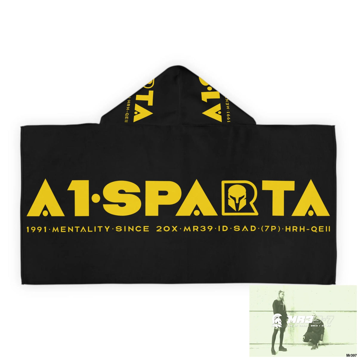 A1•Sparta Youth Hooded Towel 24’’ × 48’’ All Over Prints