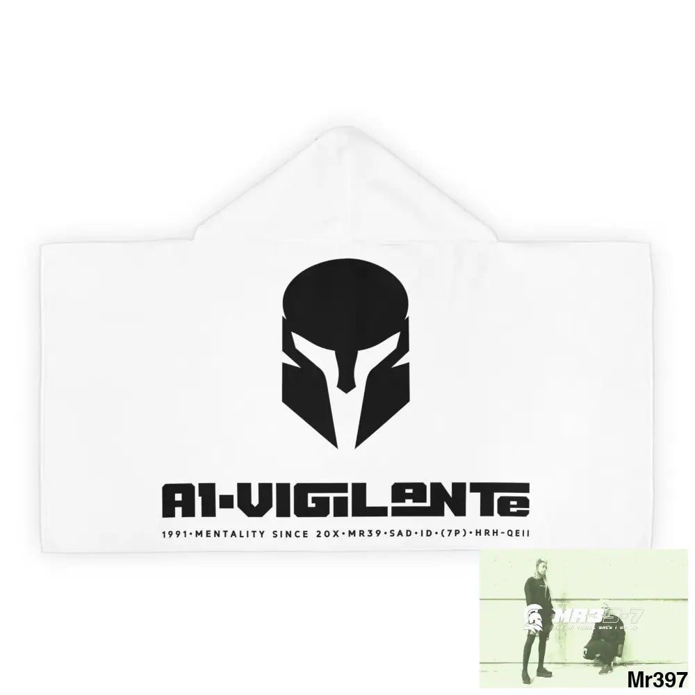 A1•Sparta Youth Hooded Towel 24’’ × 48’’ All Over Prints