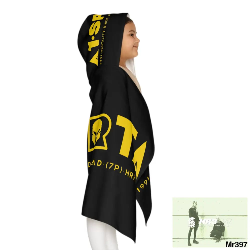 A1•Sparta Youth Hooded Towel 24’’ × 48’’ All Over Prints