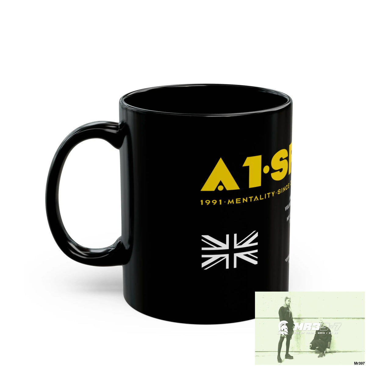 A1•Sparta11oz Tactical GB / Wales Black Mug Mental Health VAR / My Life My Deaths Their Plans Failed Couldn’t kill