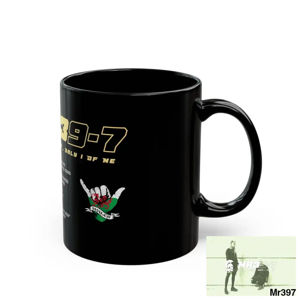 A1•Sparta11oz Tactical GB / Wales Black Mug Mental Health VAR / My Life My Deaths Their Plans Failed Couldn’t kill