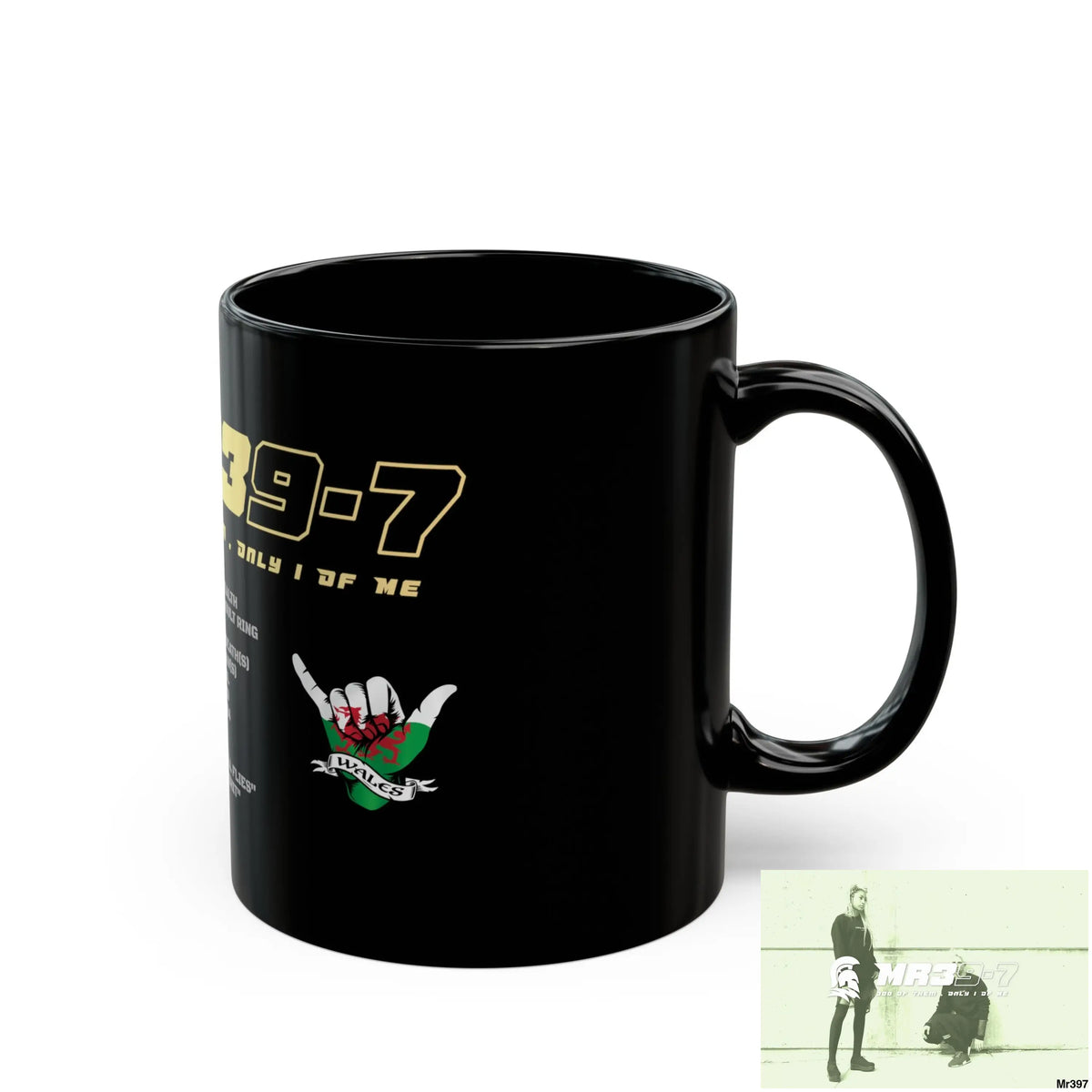 A1•Sparta11oz Tactical GB / Wales Black Mug Mental Health VAR / My Life My Deaths Their Plans Failed Couldn’t kill