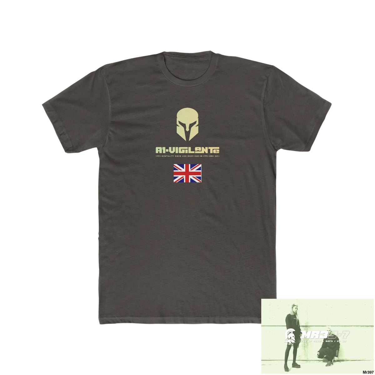 A1-Vigiante Sparta undercover SAS assassination Men’s Cotton Crew Tee Solid Dark Chocolate / S T-Shirt
