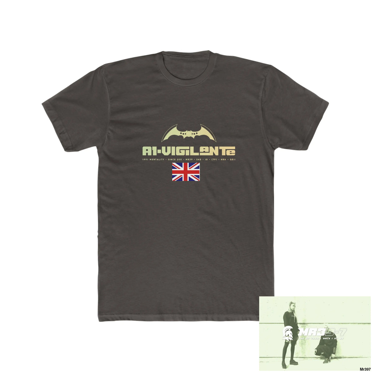 A1-Vigiante undercover SAS assassination Men’s Cotton Crew Tee Solid Dark Chocolate / S T-Shirt