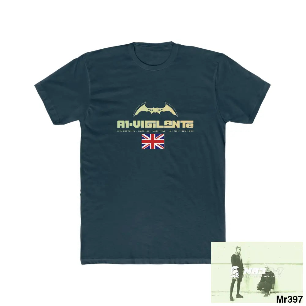 A1-Vigiante undercover SAS assassination Men’s Cotton Crew Tee Solid Midnight Navy / XS T-Shirt