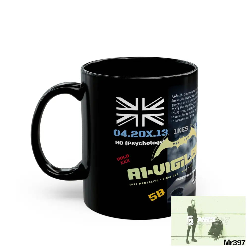 A1-Vigilante 11oz Tactical GB / Black Mug Mental Health VAR / My Life My Deaths Their Plans Failed Couldn’t kill flies
