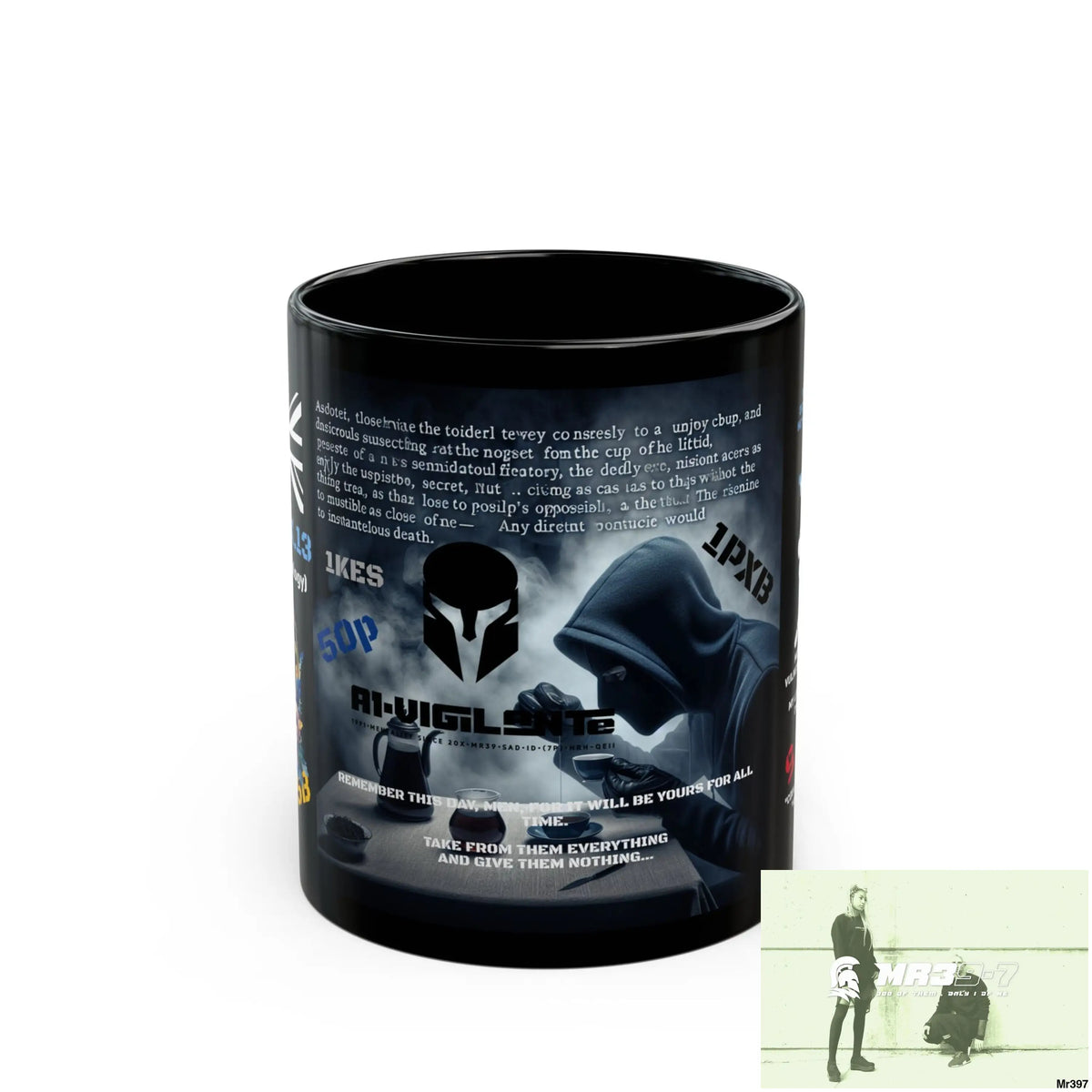 A1-Vigilante 11oz Tactical GB / Black Mug Mental Health VAR / My Life My Deaths Their Plans Failed Couldn’t kill flies
