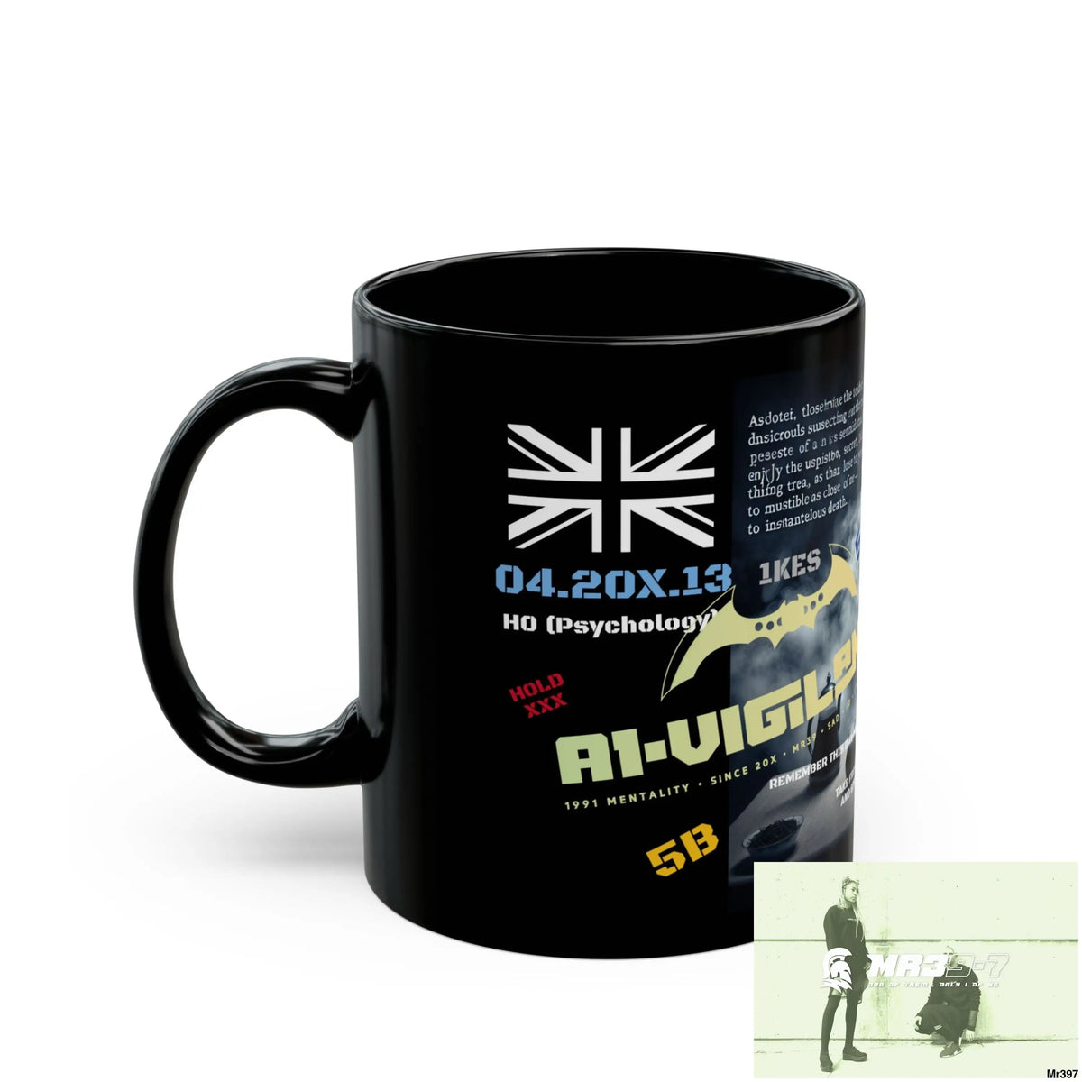 A1-Vigilante 11oz Tactical GB / Black Mug Mental Health VAR / My Life My Deaths Their Plans Failed Couldn’t kill flies