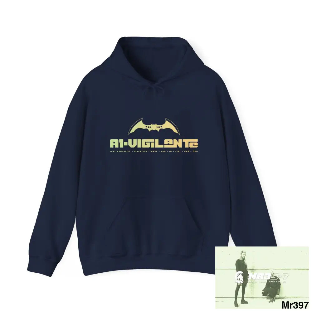 A1-Vigilante 300/Gods Inspired Unisex Heavy Blend™ Hooded Sweatshirt Navy / S Hoodie