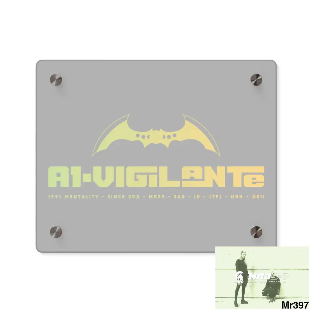 A1-Vigilante Acrylic Wall Art Panels 10″ x 8″ (Horizontal) / 0.25’’ Home Decor