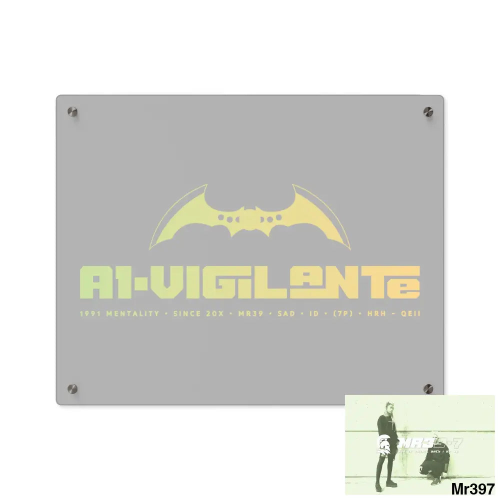 A1-Vigilante Acrylic Wall Art Panels 20″ x 16″ (Horizontal) / 0.25’’ Home Decor