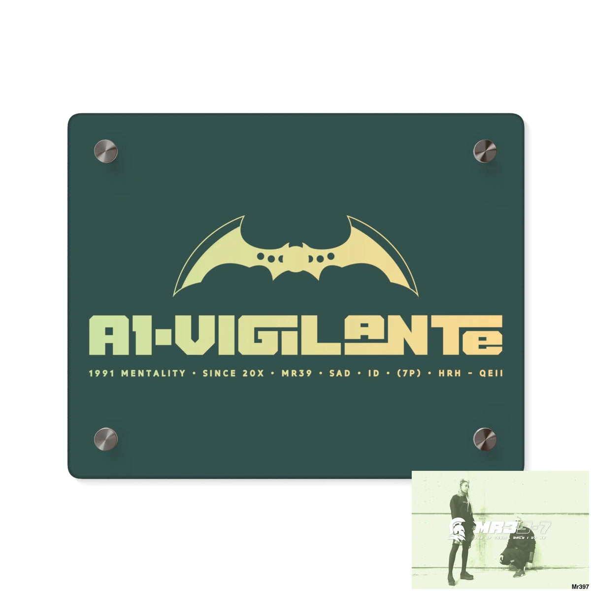 A1-Vigilante Acrylic Wall Art Panels 10″ x 8″ (Horizontal) / 0.25’’ Home Decor