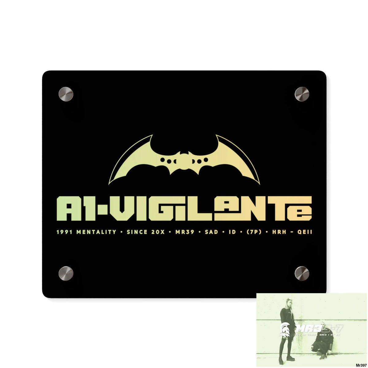 A1-Vigilante Acrylic Wall Art Panels 10″ x 8″ (Horizontal) / 0.25’’ Home Decor