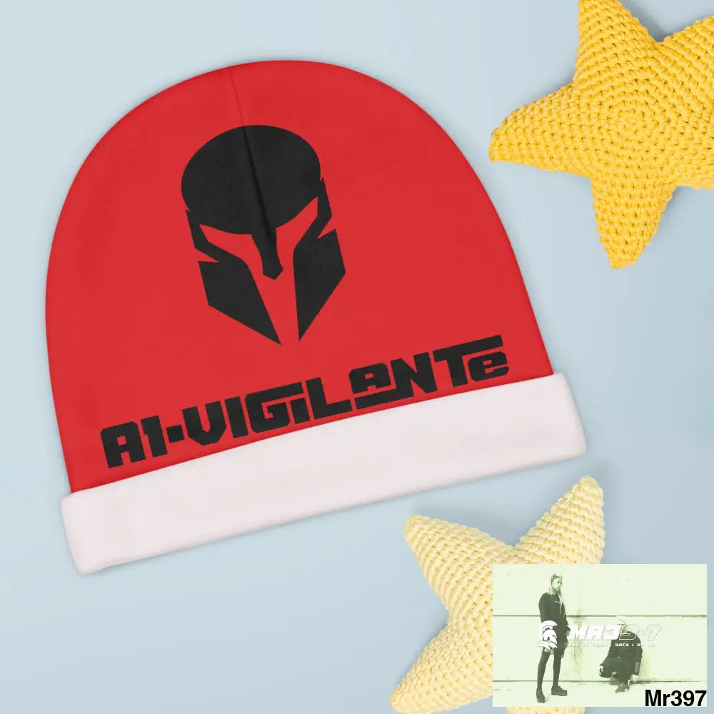 A1-Vigilante Baby Beanie (AOP) One size / White All Over Prints