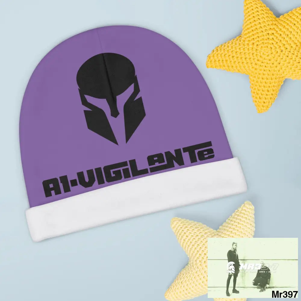 A1-Vigilante Baby Beanie (AOP) One size / White All Over Prints
