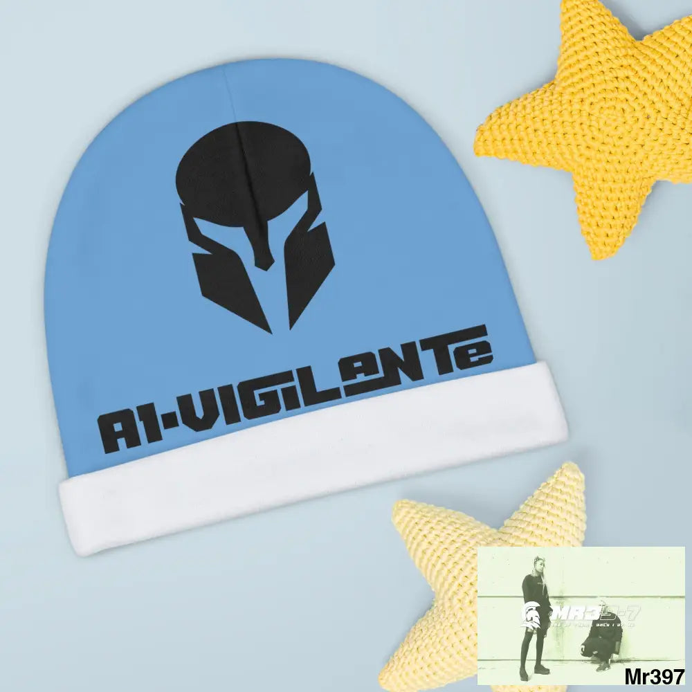 A1-Vigilante Baby Beanie (AOP) One size / White All Over Prints