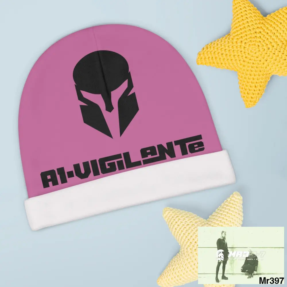 A1-Vigilante Baby Beanie (AOP) One size / White All Over Prints