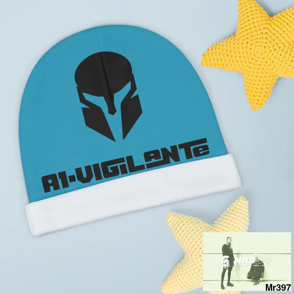 A1-Vigilante Baby Beanie (AOP) One size / White All Over Prints