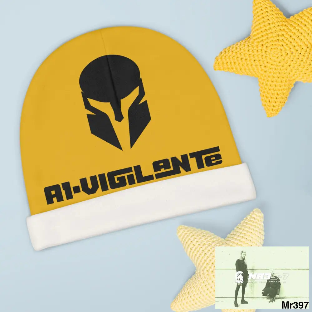 A1-Vigilante Baby Beanie (AOP) One size / White All Over Prints