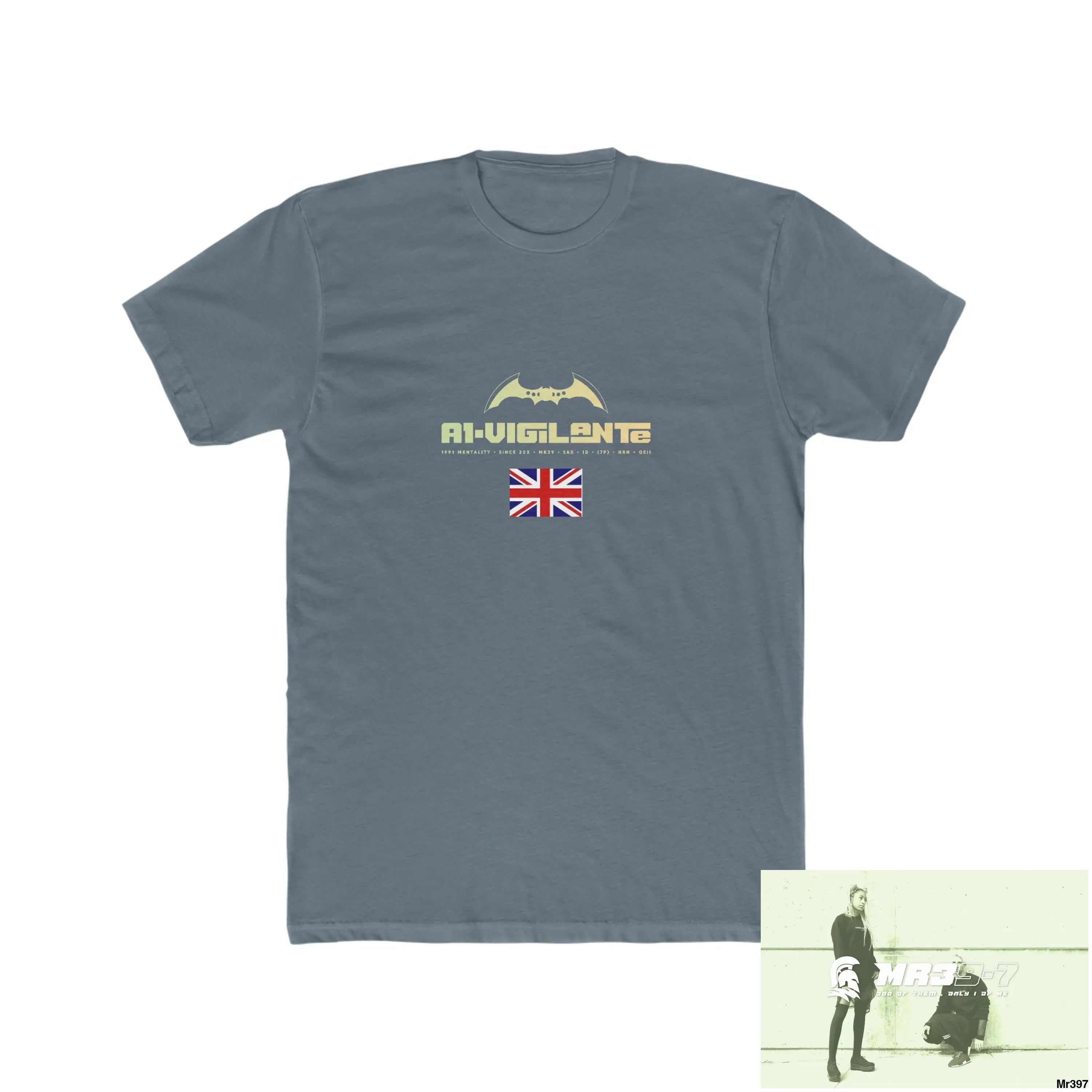 A1-Vigilante Barmouth X Thailand My Planned Death 2016 (2001-2023) Men’s Cotton Crew Tee Solid Indigo / S T-Shirt