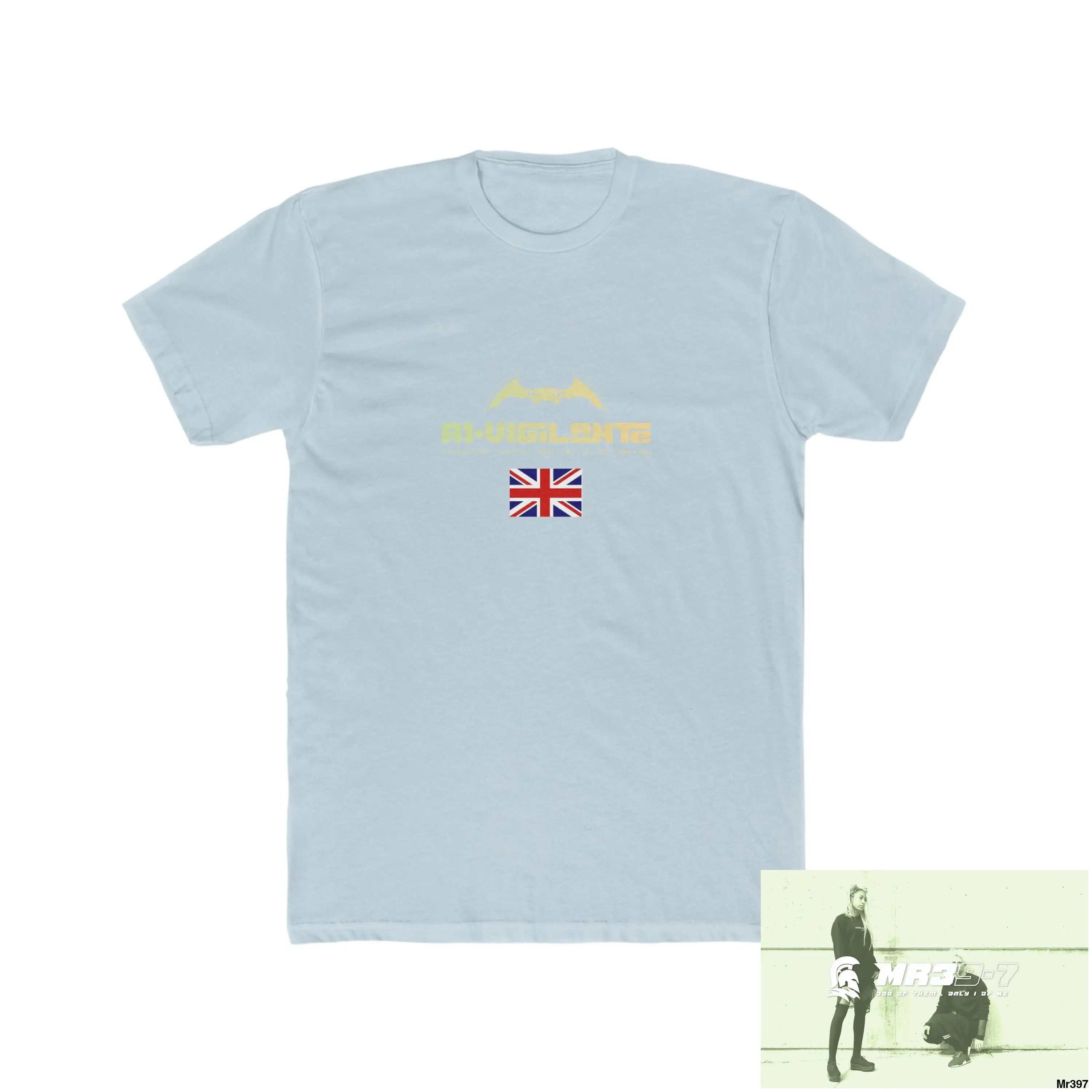 A1-Vigilante Barmouth X Thailand My Planned Death 2016 (2001-2023) Men’s Cotton Crew Tee Solid Light Blue / S T-Shirt