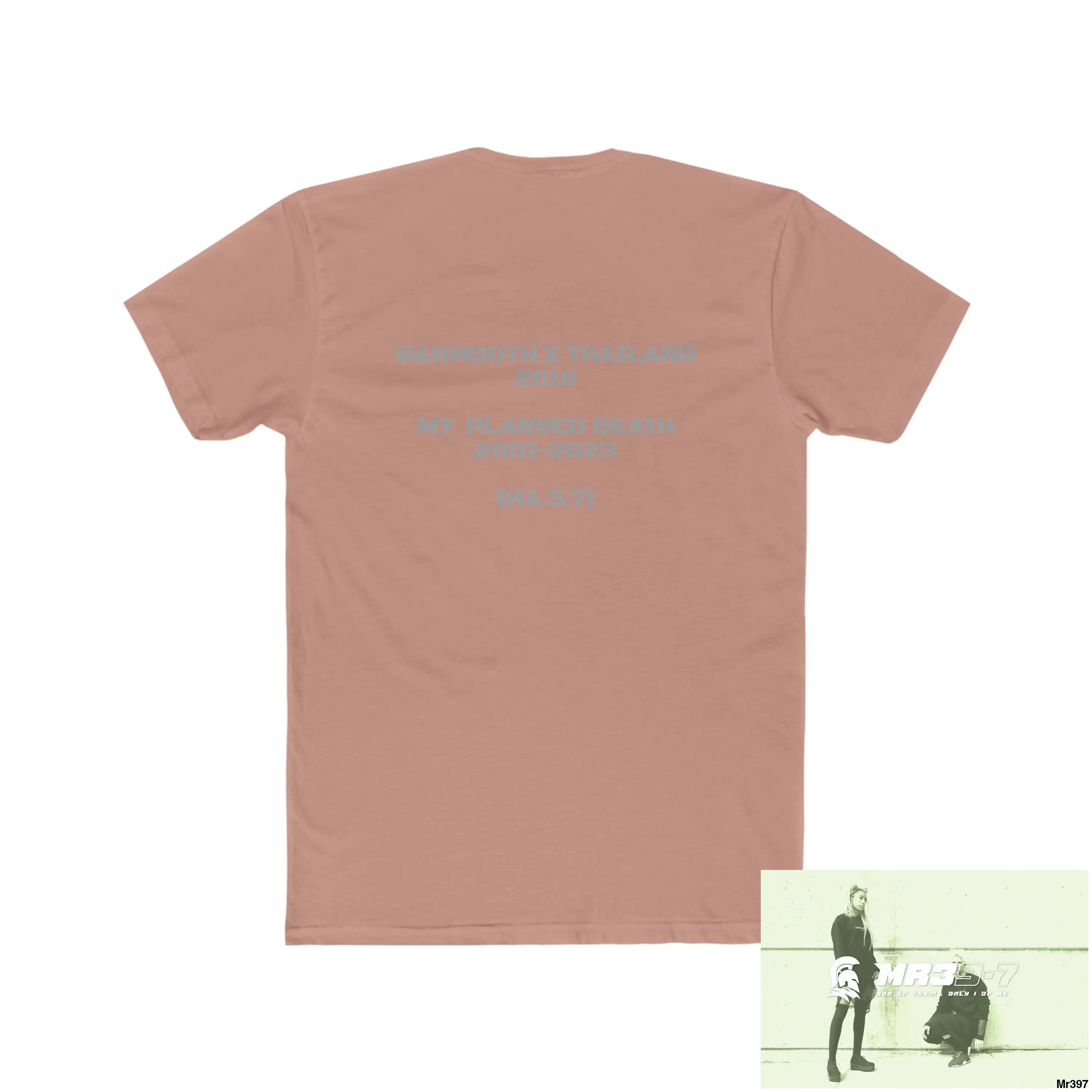 A1-Vigilante Barmouth X Thailand My Planned Death 2016 (2001-2023) Men’s Cotton Crew Tee T-Shirt