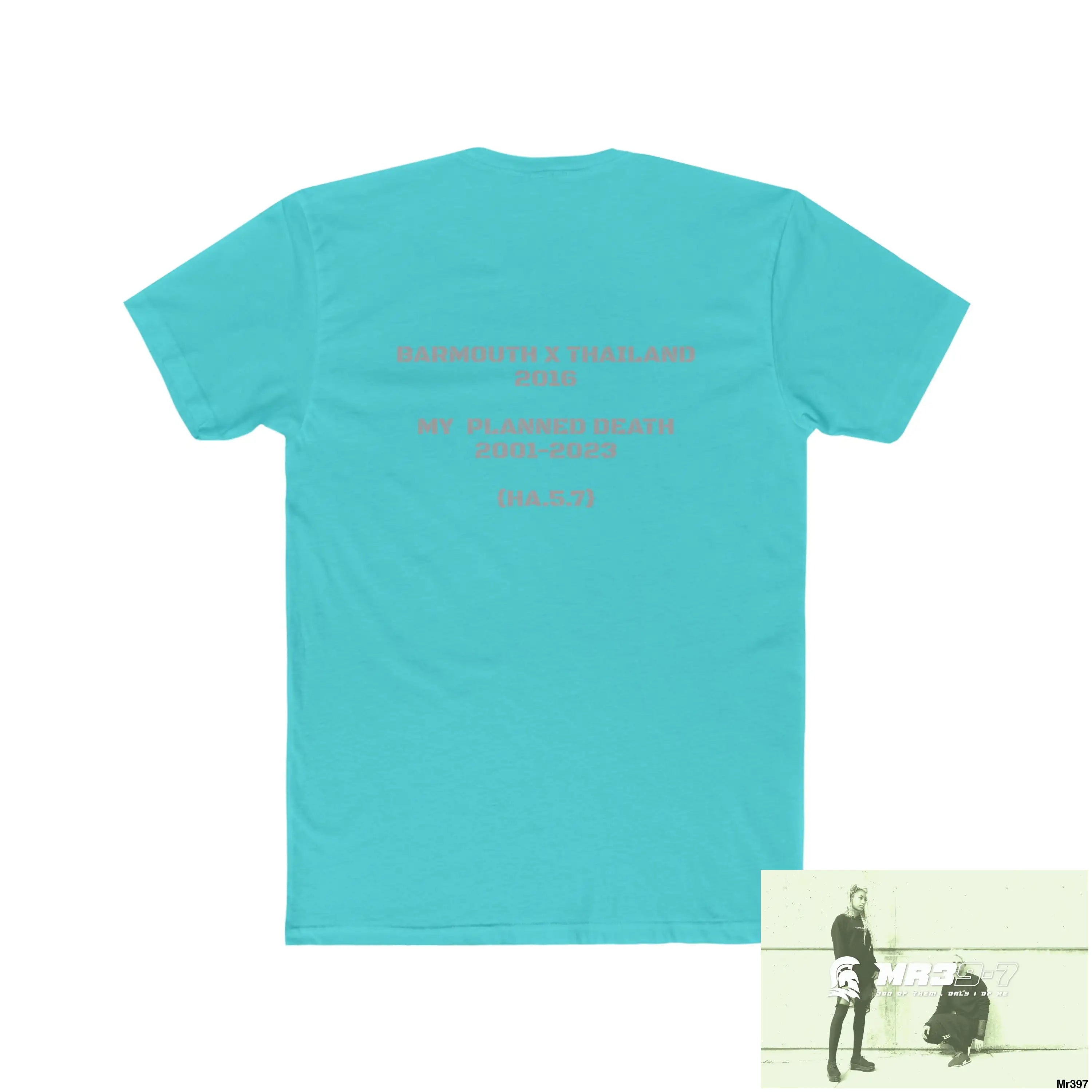 A1-Vigilante Barmouth X Thailand My Planned Death 2016 (2001-2023) Men’s Cotton Crew Tee T-Shirt
