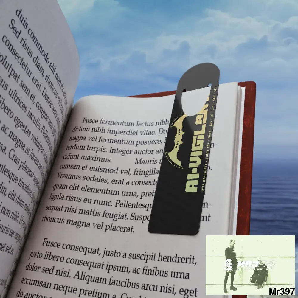 A1•Vigilante Bookmark One size / White Accessories