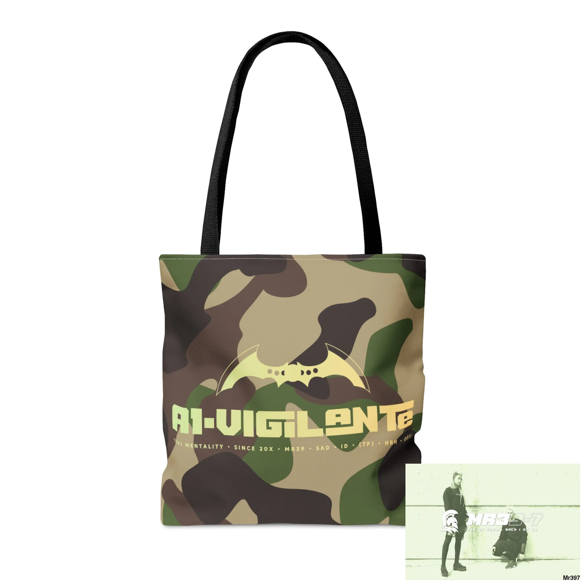 A1- Vigilante Camo Tote Bag (AOP) Bags