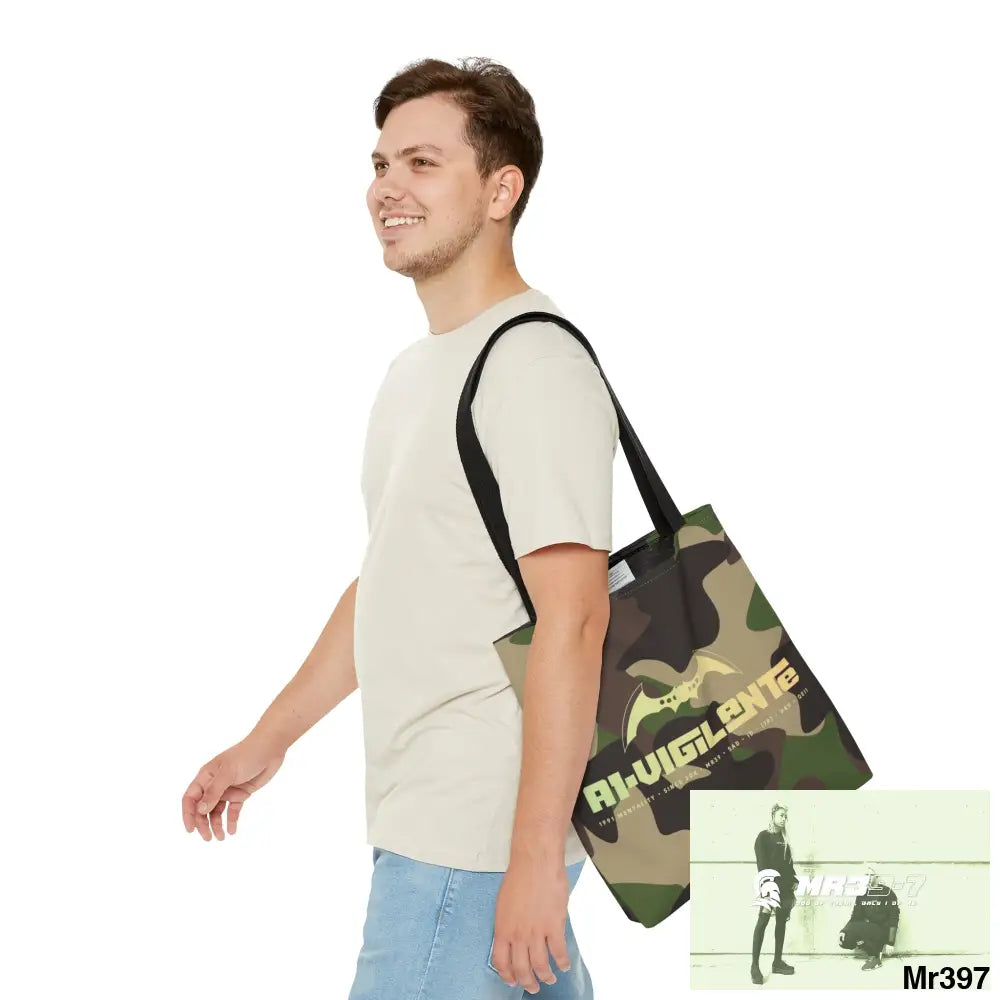 A1- Vigilante Camo Tote Bag (AOP) Bags
