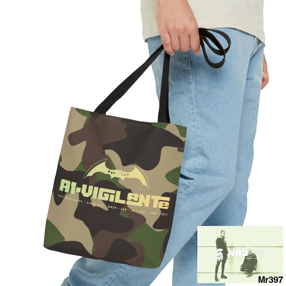 A1- Vigilante Camo Tote Bag (AOP) Bags